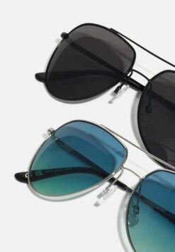 Pier One 2 Pack - Gafas De Sol - Black/Blue -Ropa De Hombre Ventas 0536698a6dde466ab05cd7db74609b09