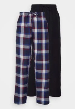 Pier One 2 Pack - Pantalón De Pijama - 503 - Dark Blue_302 - Red -Ropa De Hombre Ventas 063b88d7f4b14317a1b84bef67ff886c