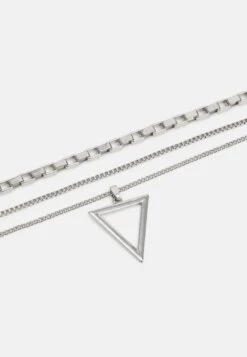 Pier One 3Pack - Collar - Silver-Coloured 7 Pier One 3Pack - Collar - Silver-Coloured -Ropa De Hombre Ventas 0939075566a74b089b462fd6f4c080a5