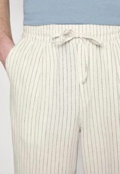 Pier One Drawcord Trousers Linen Blend - Pantalones - Off-White -Ropa De Hombre Ventas 0c0bac2b663a49b19942c8d10fc6d4e3