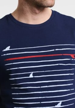 Pier One Camiseta Estampada - Navy -Ropa De Hombre Ventas 0cea6bd566f5403d903b0eb664a55dc2
