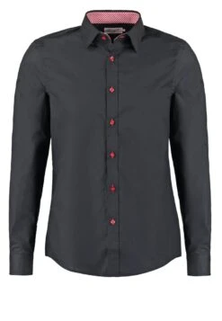 Pier One Camisa - Black/Red -Ropa De Hombre Ventas 1457bf032630407d91c460f9847681a9