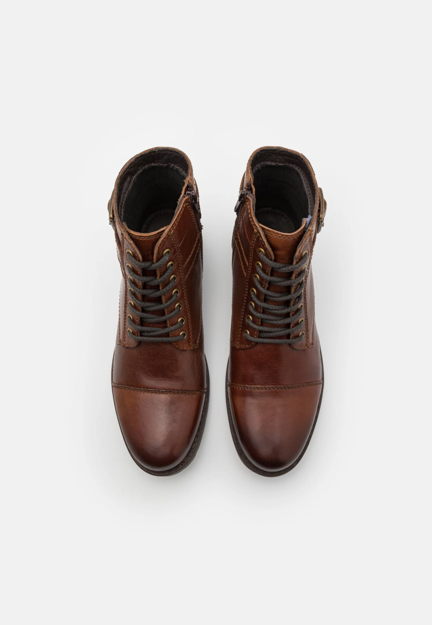 Pier One Leather - Botines Con Cordones - Brown 6 Pier One Leather - Botines Con Cordones - Brown - Imagen 4
