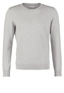 Pier One Basic Crewneck - Jersey De Punto - Light Grey -Ropa De Hombre Ventas 164460f190b04ae58b2180589ab3c026