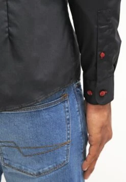 Pier One Camisa - Black/Red -Ropa De Hombre Ventas 1cc26882c4194d1486a01c69112de5b1