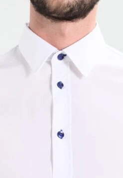 Pier One Camisa - White/Blue -Ropa De Hombre Ventas 2003bd6b36ee489eb914b3cd355ce6c8