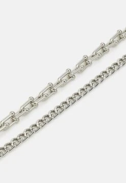 Pier One 2Pack - Collar - Silver-Coloured -Ropa De Hombre Ventas 23c8383e0729412092bac4e451522a5d