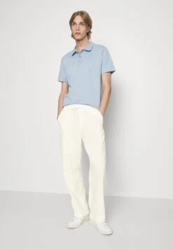 Pier One Drawcord Trousers Linen Blend - Pantalones - White -Ropa De Hombre Ventas 252c2ee40df6446a9fda0a494eb8d3a5