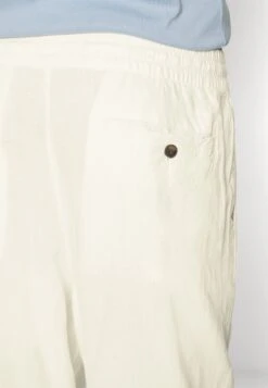 Pier One Drawcord Trousers Linen Blend - Pantalones - White -Ropa De Hombre Ventas 29249133ad174a51bb991d8322ba3448