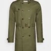 Pier One Gabardina - Olive -Ropa De Hombre Ventas 2e7f2178342842f1b2f76033769cafa7