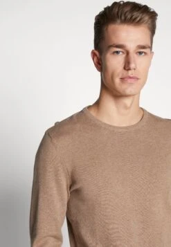 Pier One Basic Crewneck - Jersey De Punto - Mottled Beige -Ropa De Hombre Ventas 335bf7026dc54e42988824cf79787f9f
