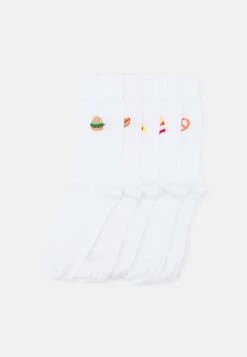 Pier One 5 Pack - Calcetines - White