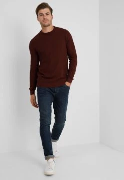 Pier One Jersey De Punto - Mottled Bordeaux -Ropa De Hombre Ventas 3acd0ea68a8942f4b333a228125946ee
