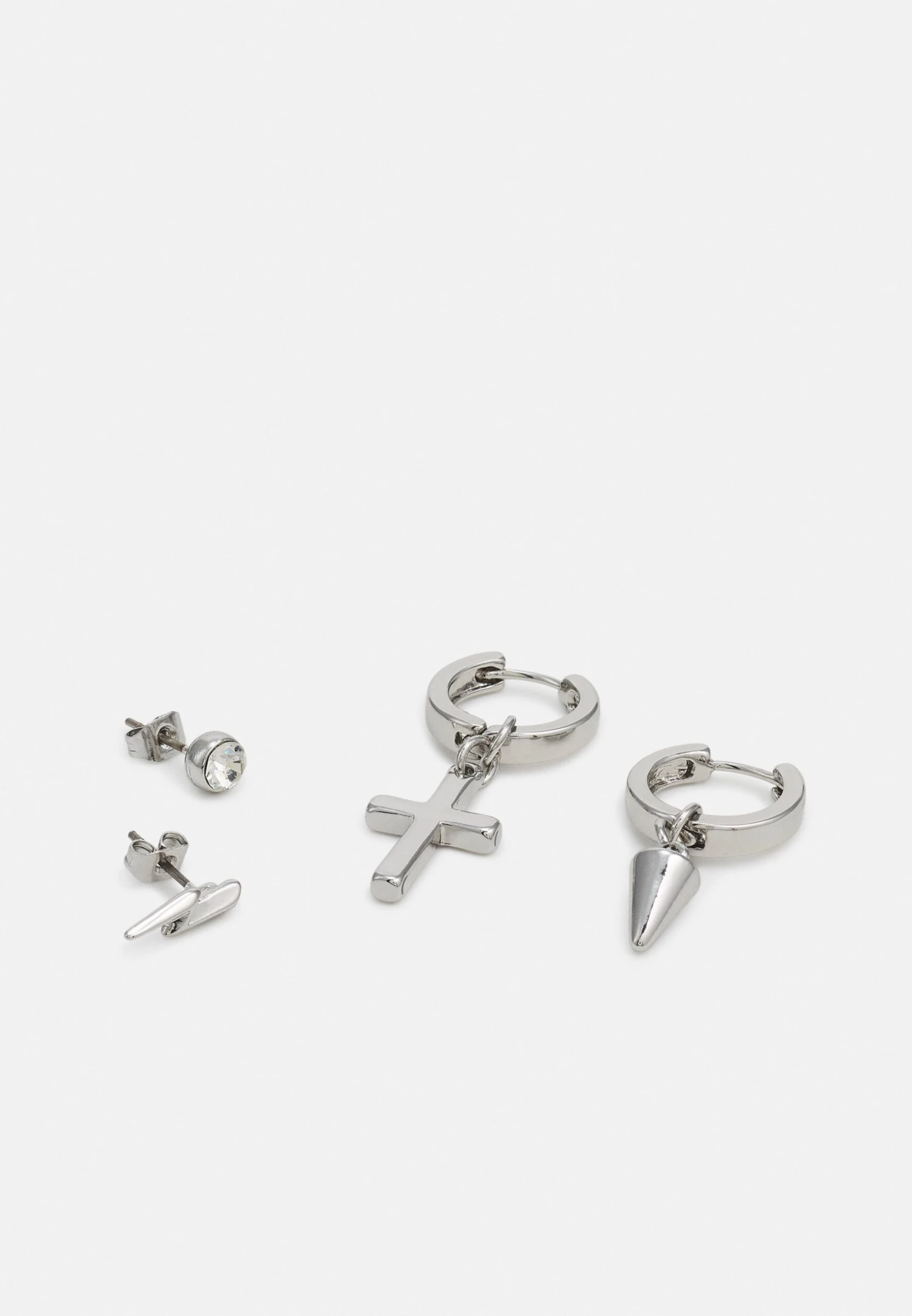 Pier One 3 Pack Unisex - Pendientes - Silver-Coloured 5 Pier One 3 Pack Unisex - Pendientes - Silver-Coloured - Imagen 3