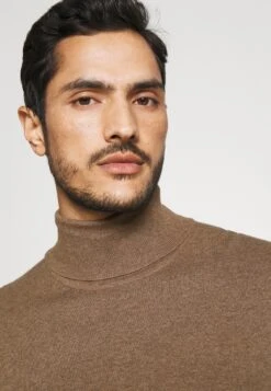 Pier One 2 Pack - Basic Turtleneck - Jersey De Punto - Black/Mottled Brown -Ropa De Hombre Ventas 464a7246994749cfb0161445cba5abaf