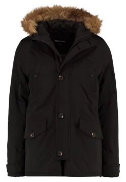 Pier One Parka - Black -Ropa De Hombre Ventas 4b05471f9f44409aa1cfb5c4e75c9a03
