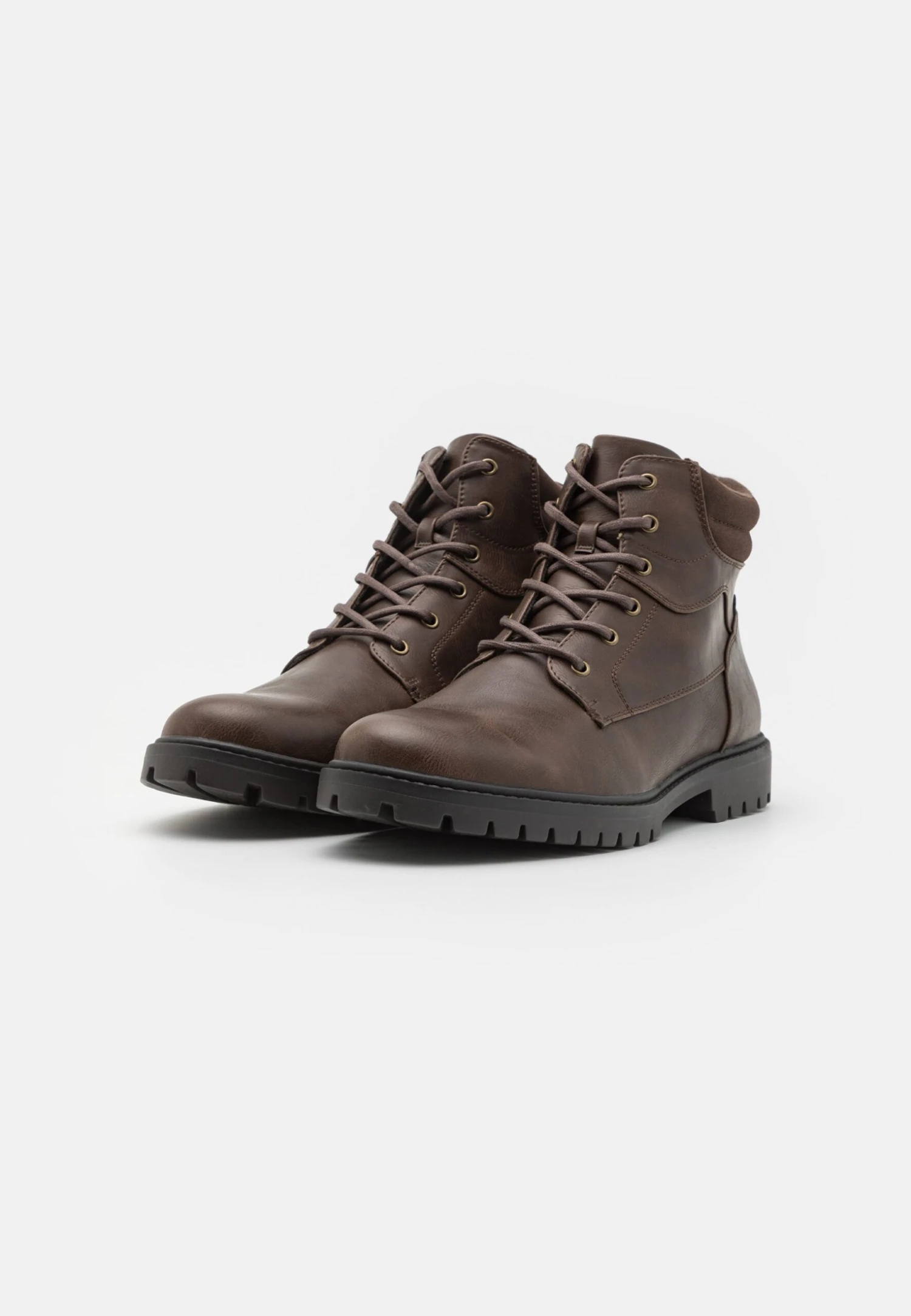 Pier One Unisex - Botines Con Cordones - Brown 4 Pier One Unisex - Botines Con Cordones - Brown - Imagen 2