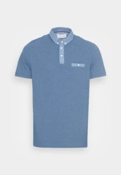 Pier One Polo - Dark Blue/Light Blue -Ropa De Hombre Ventas 5b2c551990e44d5bb90e06be324110c8