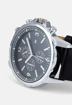 Pier One Reloj - Black/Silver-Coloured -Ropa De Hombre Ventas 644c3a153d4d4e5a83a63da34d11f675