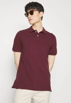 Pier One Basic - Polo - Bordeaux -Ropa De Hombre Ventas 658fe4395eaf4d7eb0f55a7eb74fccae