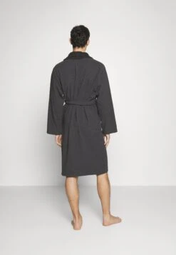 Pier One Shawl Towel Bathrobe - Albornoz - Dark Grey -Ropa De Hombre Ventas 6950796cf97f4b2b92c37a9b8d214b31