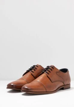 Pier One Leather - Zapatos Con Cordones - Cognac -Ropa De Hombre Ventas 6adc8a15fcba42609cfaac073b602468