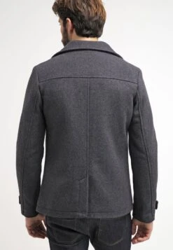 Pier One Abrigo Corto - Dark Grey -Ropa De Hombre Ventas 6c62ffa9699e49f18086c6a35e80580c