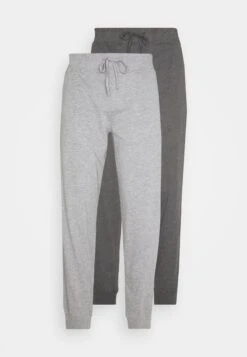 Pier One 2 Pack - Pantalón De Pijama - Mottled Dark Grey/Mottled Grey -Ropa De Hombre Ventas 7438e3af94d84f41a7e5cef68ab55737