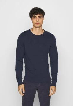 Pier One 2 Pack- Jersey De Punto - Dark Blue/Mottled Dark Grey -Ropa De Hombre Ventas 747d99ca9b20485297cd9a383952958e