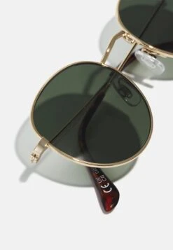 Pier One Unisex - Gafas De Sol - Gold-Coloured/Green -Ropa De Hombre Ventas 757cc522f0d64d40943756228eeb0e2f