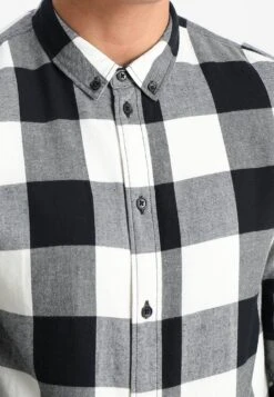 Pier One Camisa - Black/White 13 Pier One Camisa - Black/White -Ropa De Hombre Ventas 792202892c924927b2989305ff572f55