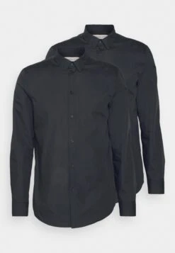 Pier One 2 Pack - Camisa Elegante - Black -Ropa De Hombre Ventas 7c9c9d7231e34a65b82ab4c38920fc46