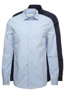 Pier One 2 Pack - Camisa Elegante - Light Blue/Dark Blue -Ropa De Hombre Ventas 813ad76744ab42bcb5aac84160d3aeb6