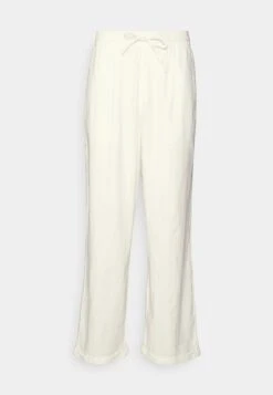 Pier One Drawcord Trousers Linen Blend - Pantalones - White -Ropa De Hombre Ventas 82865836bb5b4fff94da44c3eaf1558d