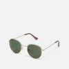 Pier One Unisex - Gafas De Sol - Gold-Coloured/Green -Ropa De Hombre Ventas 836db2a5f2f344bea00e17573901ea9a