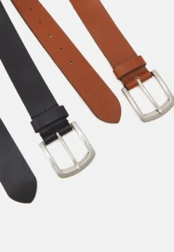 Pier One Leather 2 Pack - Cinturón - Cognac/Black -Ropa De Hombre Ventas 83e445ece2bb42c5a314d3f1ef80783a