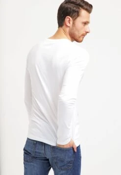 Pier One Camiseta De Manga Larga - White -Ropa De Hombre Ventas 8422db7a9de04233a82db8fed4f2d92f