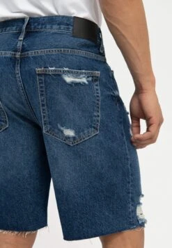 Pier One Shorts Vaqueros - Dark Blue Denim -Ropa De Hombre Ventas 87967f7777b341e69e97f39a26d44312