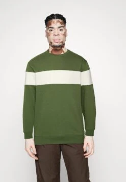 Pier One Sudadera - Khaki/Off-White
