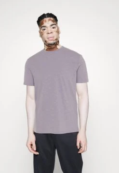 Pier One 7 Pack - Camiseta Básica - White/Yellow/Lilac -Ropa De Hombre Ventas 96001b75cf09456b87bf989cbdffdc44