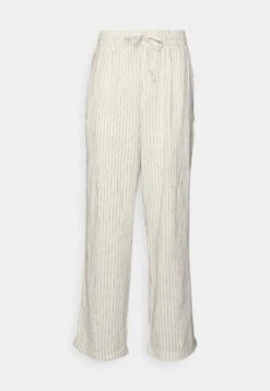 Pier One Drawcord Trousers Linen Blend - Pantalones - Off-White -Ropa De Hombre Ventas 976f1ac0d05743c092e5a017af8c58d1