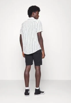 Pier One 2 Pack - Camisa - Black/White -Ropa De Hombre Ventas a68cb2ff17104e928d6a0c4cb305d53e