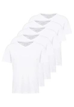 Pier One 5 Pack - Camiseta Básica - White -Ropa De Hombre Ventas aaec20eea5684fdcadc437e90f270976