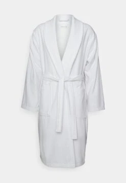 Pier One Shawl Towel Bathrobe - Albornoz - White -Ropa De Hombre Ventas ae61951bd55140ac9d167b819a7964f5