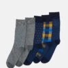 Pier One 5 Pack - Calcetines - Yellow/Dark Blue/Grey -Ropa De Hombre Ventas b007253874864f13810eb266ab954999