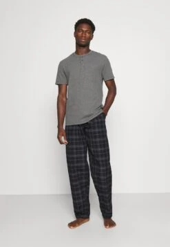 Pier One Pantalón De Pijama - Black/Blue -Ropa De Hombre Ventas c6482abf928c48e899507fcbe6f3921d