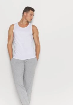 Pier One 2 Pack - Pantalón De Pijama - Mottled Dark Grey/Mottled Grey -Ropa De Hombre Ventas c658635028e24328b32b6b329332376e