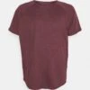 Pier One Plus Size - Camiseta Básica - Bordeaux -Ropa De Hombre Ventas c723fe740fde4c70a29c58baf8cfec4a