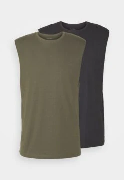 Pier One 2 Pack - Top - Black/Khaki 12 Pier One 2 Pack - Top - Black/Khaki -Ropa De Hombre Ventas c754ddb9346549e8894dba6be226fca9