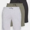 Pier One 3 Pack - Pantalón De Pijama - Black/Mottled Grey/Khaki -Ropa De Hombre Ventas cfd63269131c47ba85b5a0772f5e7b9f